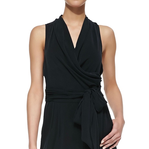 Catherine Malandrino Favorites Marion silk crepe sleeveless jumpsuit black - Picture 2 of 14